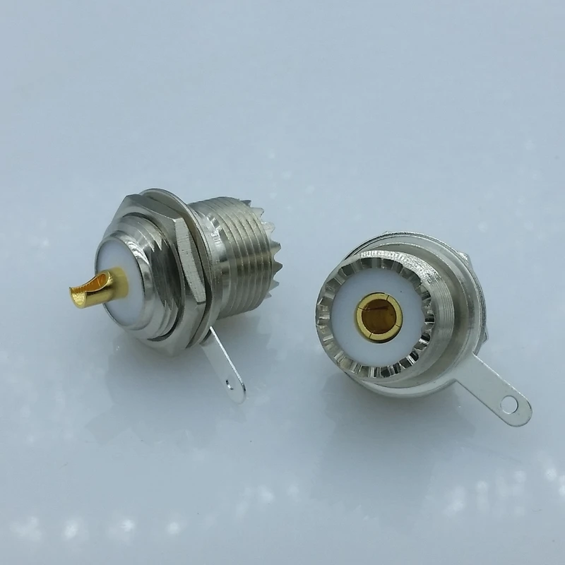 UHF Женский SO239 панель шасси крепление припоя чашки SL16 коаксиальный РЧ разъем 5