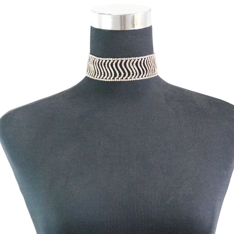 Лидер продаж 2019 чокер Стразы с кристаллами и драгоценными камнями роскошные