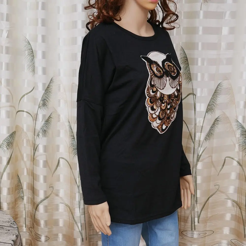 2017 модное зимнее женское платье с длинным рукавом трикотажная блузка топ