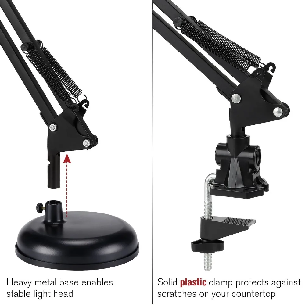 Поворотный кронштейн настольная лампа Сменное основание или зажим для ухода за