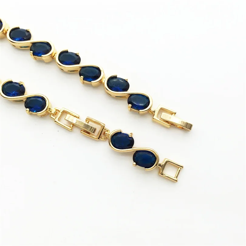 Циркониевый браслет уникального дизайна модные золотистые Роскошные