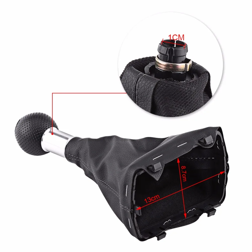 5 скоростей Ручка Переключения рулевого механизма автомобиля Gearstick Gaiter Boot Kit для