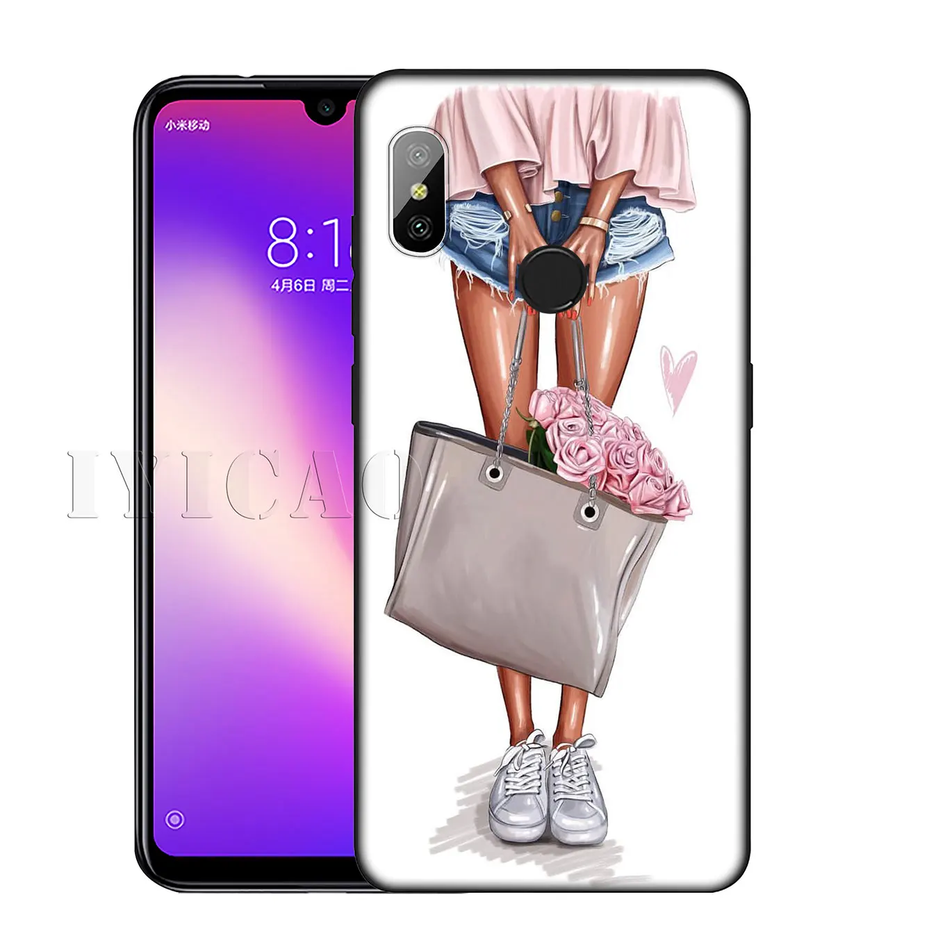 Летний Пляжный Мягкий силиконовый чехол принцессы для девочек Xiaomi Redmi K30 K20 8A 7A 6A 5A