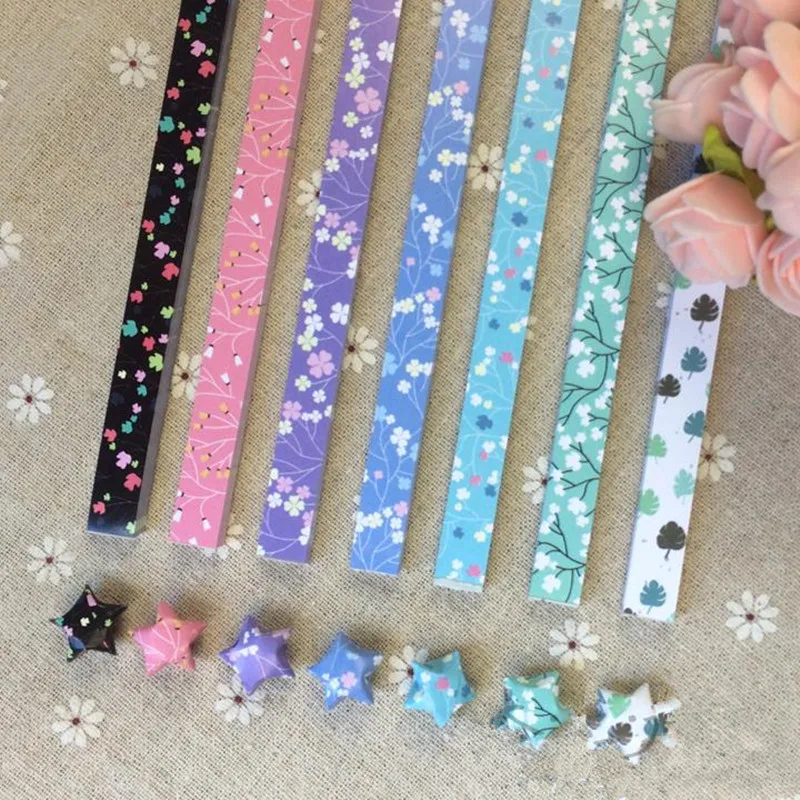 45 шт ручной работы и рисунком в виде птичек оригами Счастливая звезда Бумага