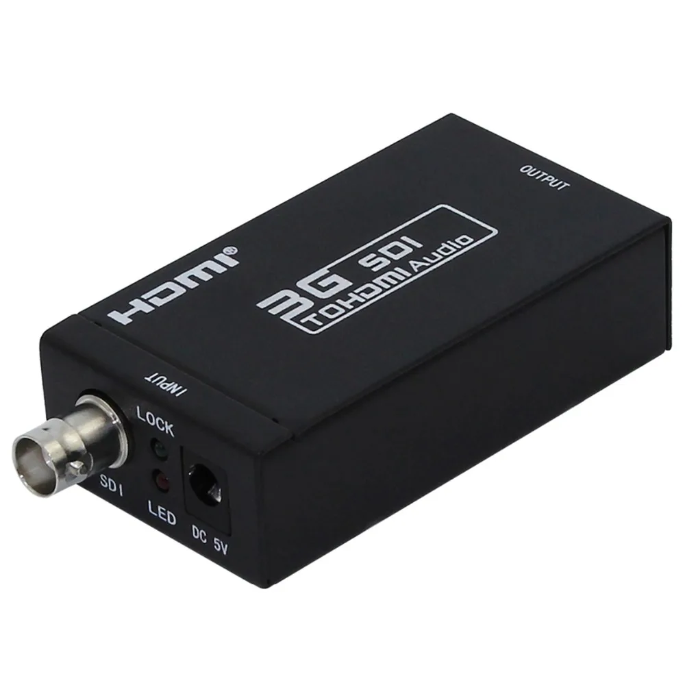 1 шт. Mini SDI в HDMI конвертер HD SDI/3G адаптер поддерживает 720p 1080p с адаптером|sdi to hdmi|sdi hdmi