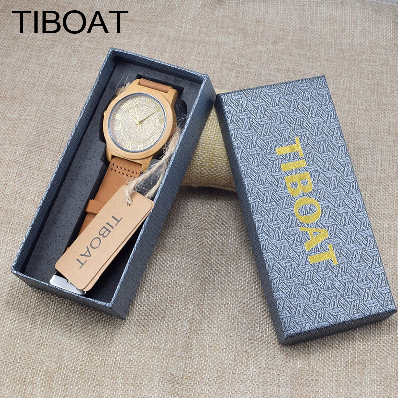 Tiboat римскими цифрами модные дизайнерские часы для Для мужчин подарки с