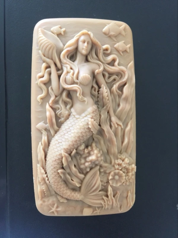 Силиконовые формы для мыла Русалочка под водой ручная работа 2 стиля