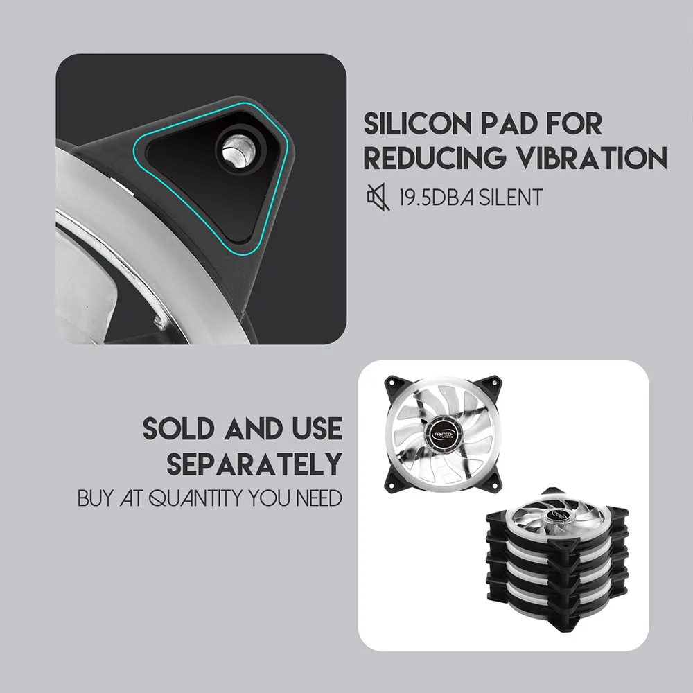 FC 124 PC настольная башня компьютер Вентилятор Корпус охлаждающий вентилятор блок