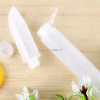 30ml 50ml transparent soft lotion cosmetic tube container , squeeze plastic bottle, travel shampoo tube packaging F577