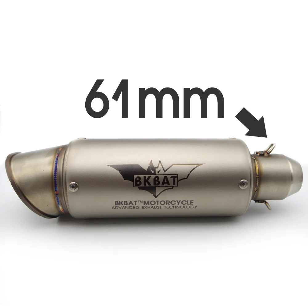 51 мм-61 мм Escape Akrapovic Мотоцикл выхлопная труба с Глушитель для мотоцикла велосипедный горшок для honda steed cb300r virago 535 xsr900 gsx s1000