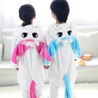 Пижама детская фланелевая с капюшоном и изображением животных