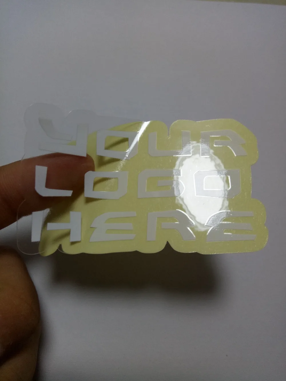 

transparent PVC sticker label printing custom/glossy film laminated