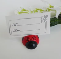 20pcs ladybug name number menu table place card holder clip wedding baby shower party reception favor