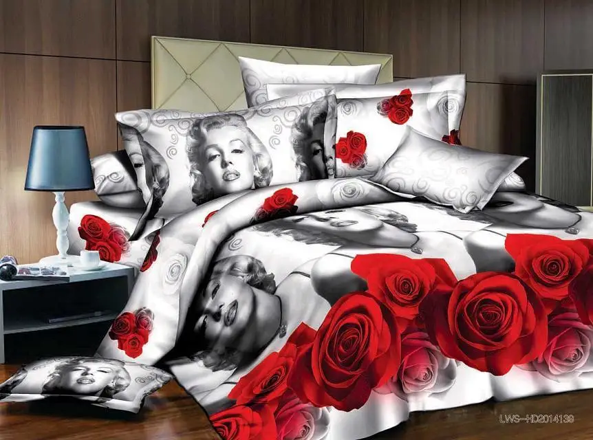 

Luxury queen size 3d bed set bedding set comforter set pillow sham 3pcs