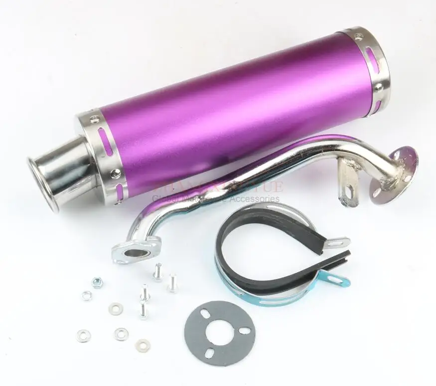 purple Высокое качество модифицированная выхлопная труба(глушитель) для HONDA DIO ZX 50 AF34 AF35 50cc 2T - Цвет: purple