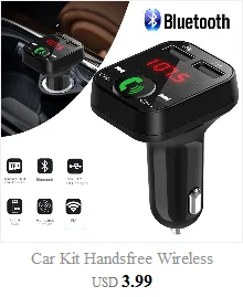 Автомобильный комплект громкой связи беспроводной Bluetooth fm-передатчик MP3 плеер USB зарядное устройство 3.4A автомобильные аксессуары Handsfree авто FM