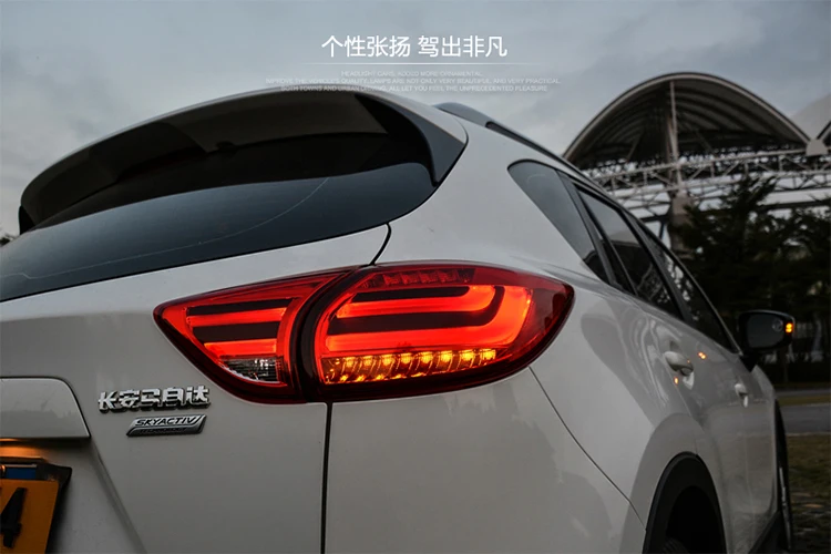 KOWELL автомобильный Стайлинг для Mazda CX-5 CX5 2013 3014 задний свет, светодиодные задние фонари светодиодный DRL тормозной парк сигнальный светильник поворота Стоп-сигнал