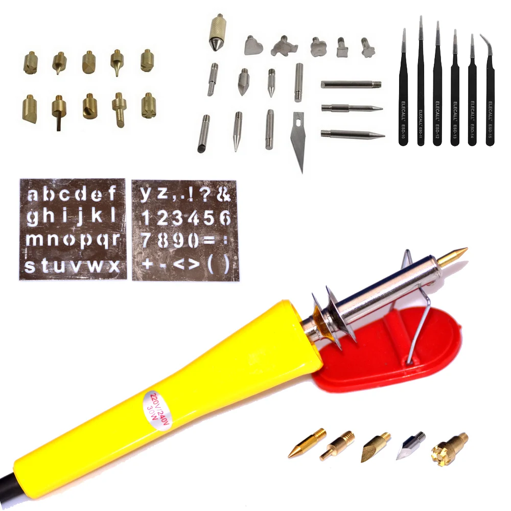 42 шт. набор для выжигания по дереву|Электрические паяльники| |