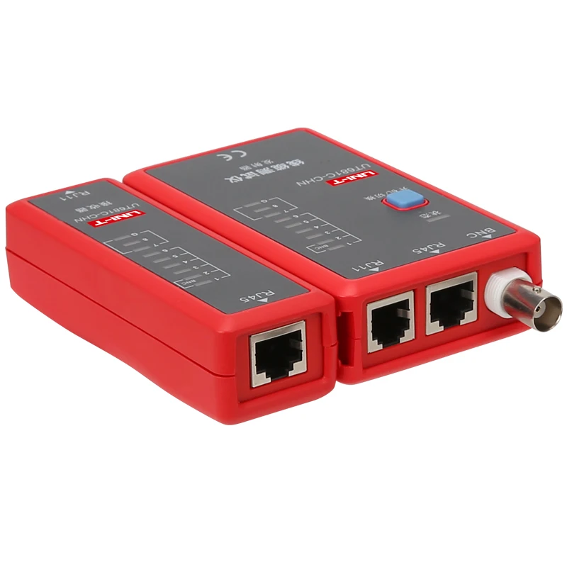 Кабельный тестер UNI T UT681C RJ45 RJ11 BNC lan автоматический светодиодный сетевого кабеля