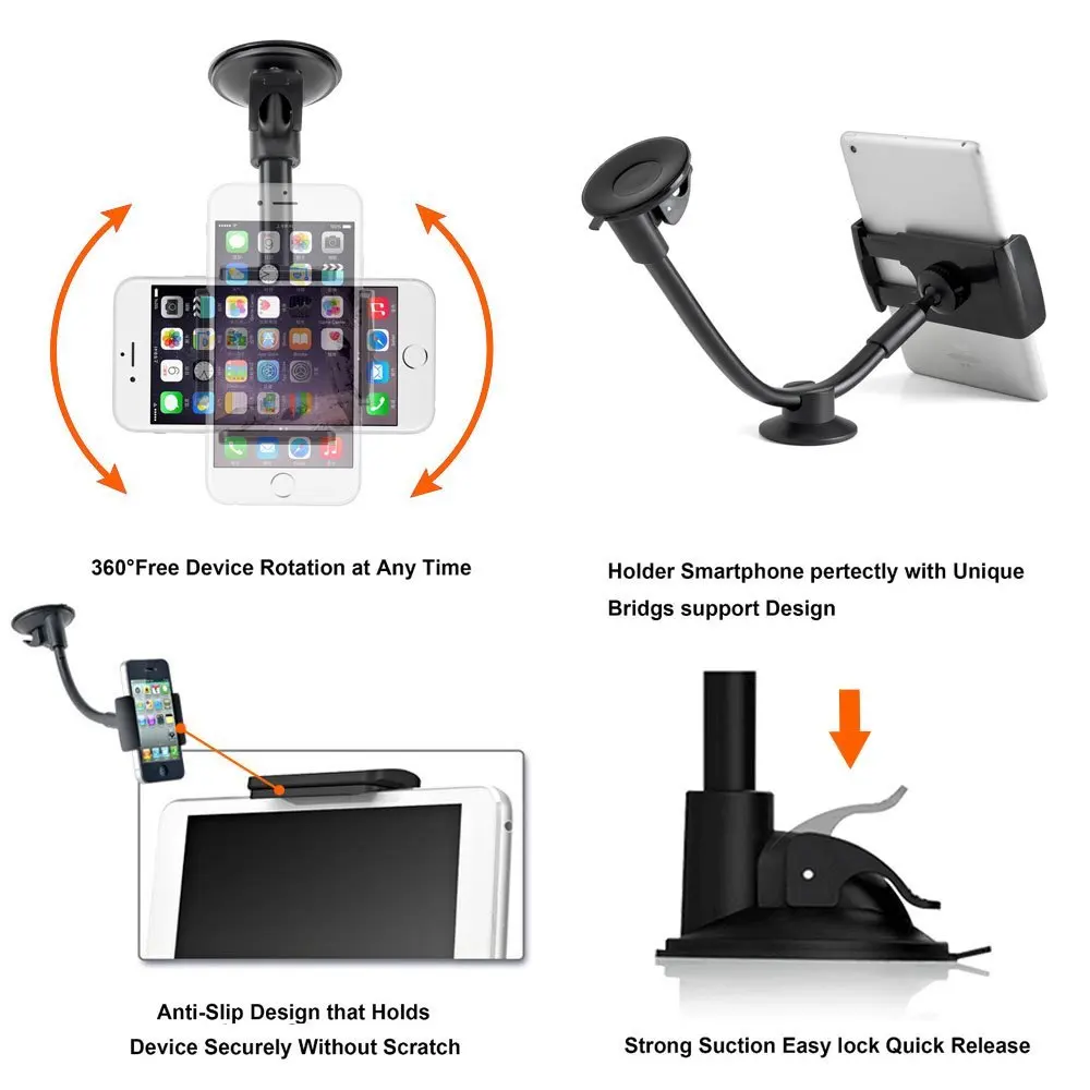 Мягкая труба 5 &quot+ 7&quot клип Авто Лобового стекла Колыбель Окно Всасывания
