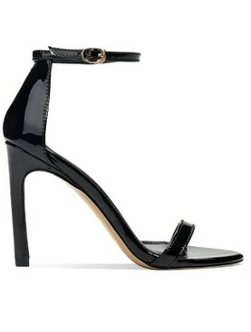 Patent leather 6cm JIANBUDAN/стильные туфли из лакированной кожи на высоком каблуке; Босоножки на каблуках Для женщин модные летние женские туфли-лодочки на каблуке 6 см; на высоких каблуках 8 см женские сандалии для офиса, большие размеры 34-40 - Цвет: Patent leather 6cm