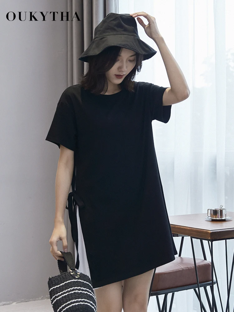 New Women's Dress Summer Sundress Short Sleeve Casual Women Mini Dresses Big Size Loose Female Clothing 2019 GGZ19083 | Женская