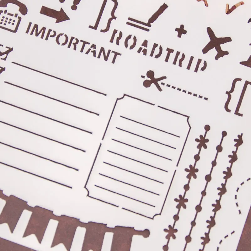 Новинка 13 см значок блокнота сделай сам слойные трафареты настенная живопись