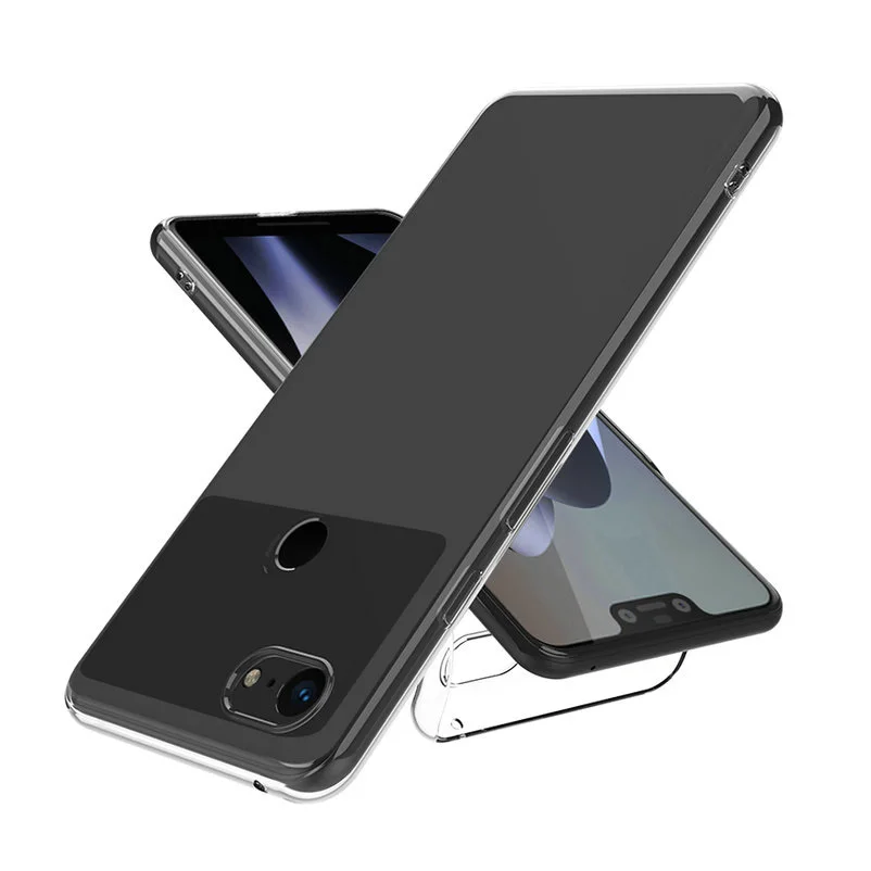 Противоударный чехол для телефона с полной защитой Google Pixel 2 3 XL Кристальный
