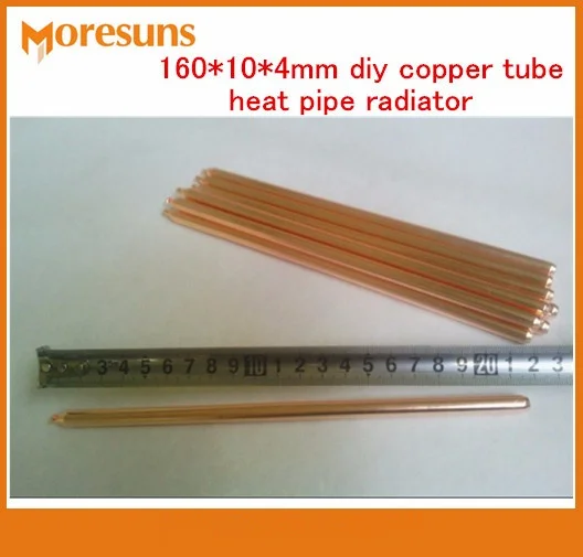 

Free Ship 10pcs Copper heatpipe 160*10*4mm DIY Copper tube heat pipe radiator/sintered powder wick thermal solution heat sink
