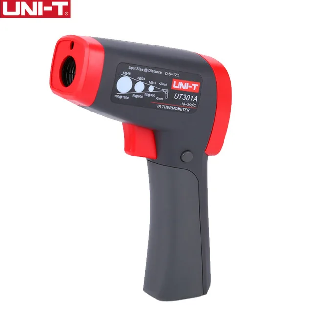 UNI-T UT301A инфракрасный термометр для измерения температуры; высокой четкости цветной экран термометр-18C~ 350C, Бесконтактный Быстрый замер температуры