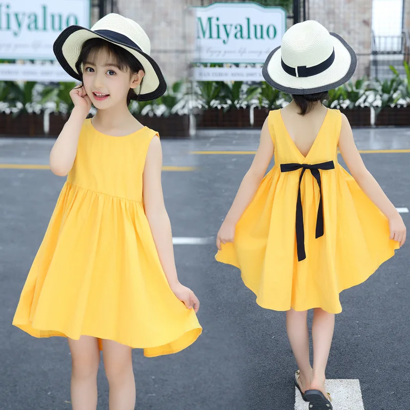 Summer Kids Dresses for Girls 6 8 10 12 Years Casual Lady Girl Princess Dress Teenagers Clothing Costumes Clothes | Детская одежда и