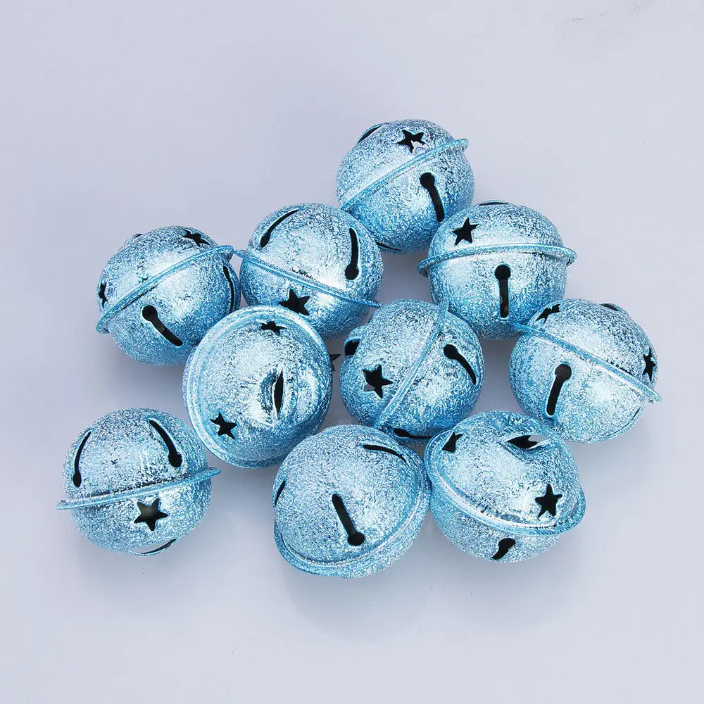 10 X Shiny Jingle Bells Pendant Christmas Decor Bag Charm Wind Chime 30mm Ball Ornaments | Дом и сад