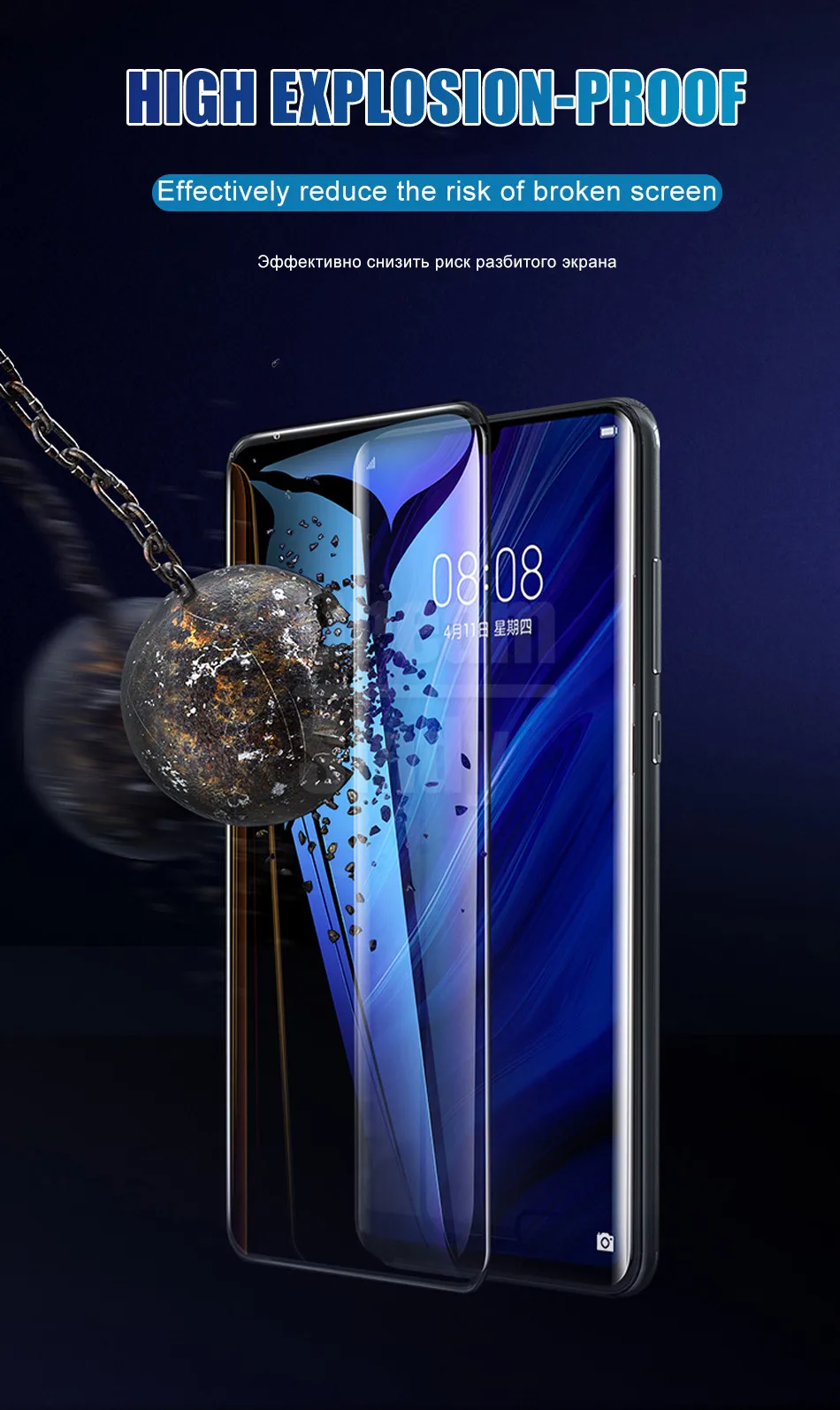 20D изогнутая пленка из закаленного стекла для huawei P10 Lite P20 Lite P30 Pro Защитная пленка для экрана P30 защитное стекло полное покрытие