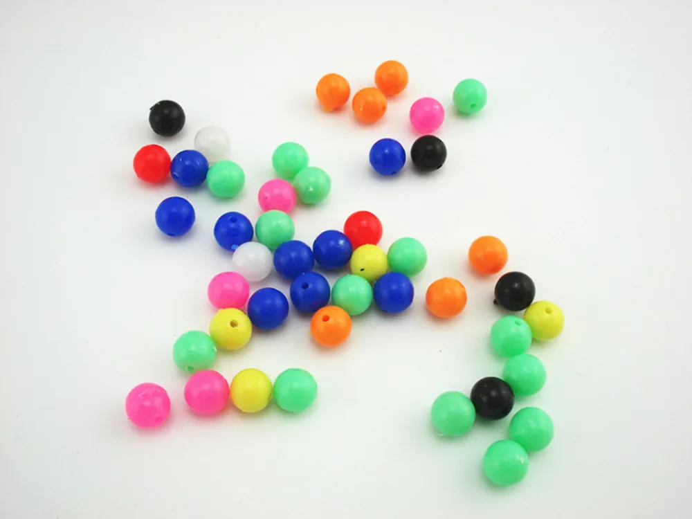 100 * рыболовные пластиковые приманки круглые бусины фотоловушка приманка сделай