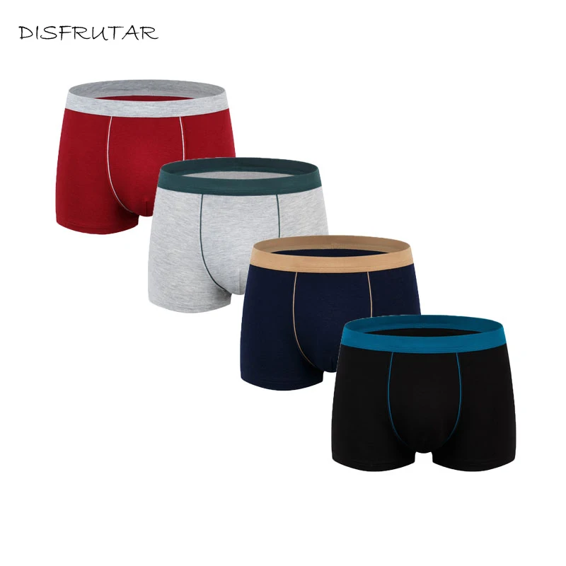 

Plus Size Male Underwear Soft Cotton Cuecas Boxer Men Colorful Breathable Boxershorts Men Solid Flexible Underpants Large XL-7XL