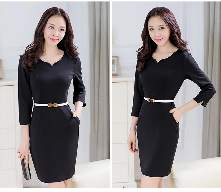 Новые женские офисные платья весенние стильные элегантные клетчатые