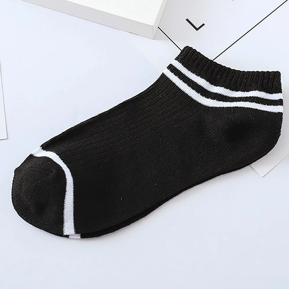 Летние полосатые носки для пар Дышащие повседневные в студенческом стиле