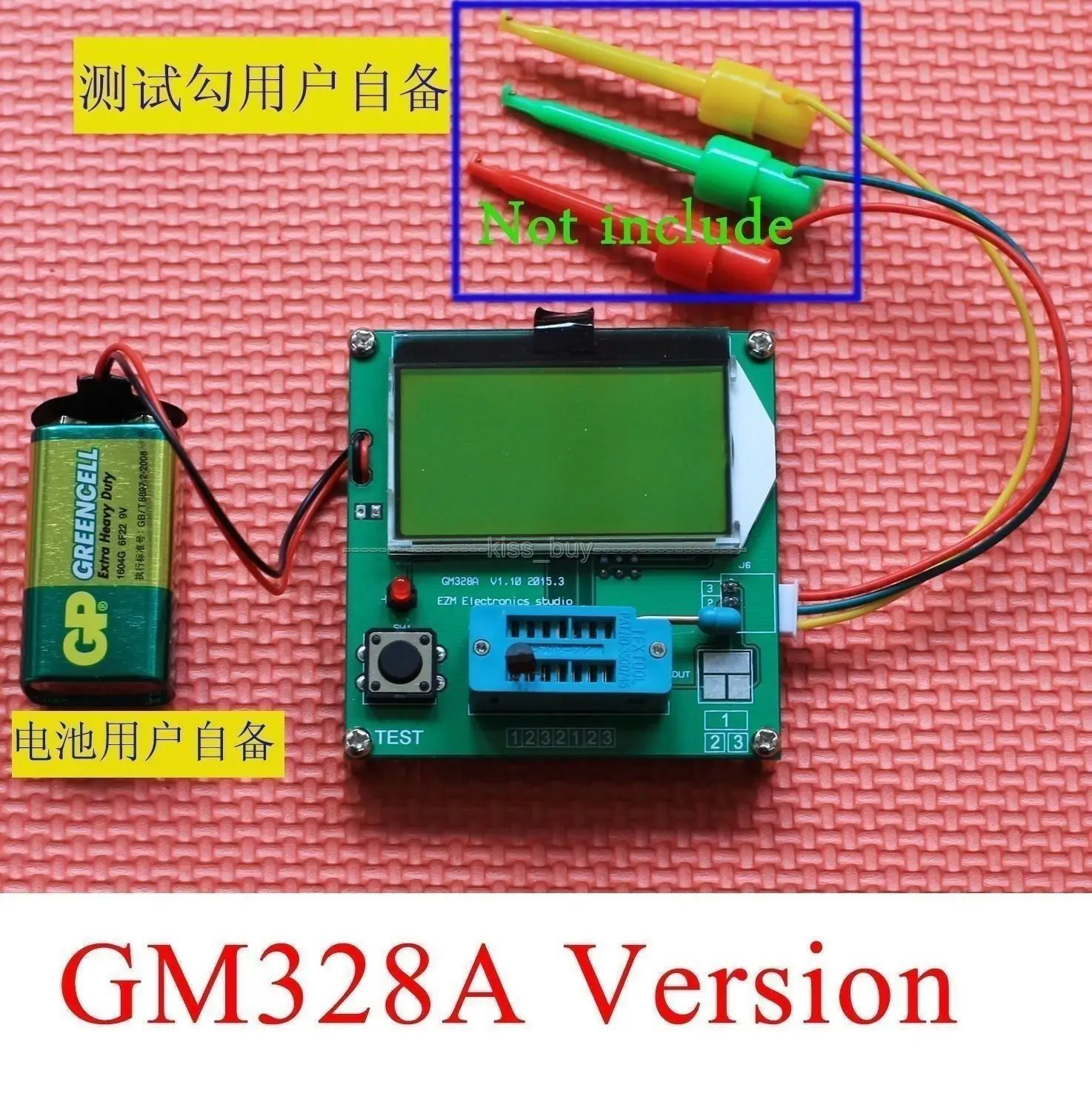Тестер транзисторов DYKB GM328 ESR тестер с ЖК дисплеем 12864 таблица LCR Частотный метр
