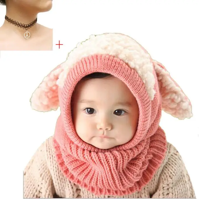 CHAMSGEND Baby Kids Girls Boys Woolen Coif Hood Scarf Caps Hats Winter Warm Fit For 6 Months to 36 Nov15 | Детская одежда и обувь