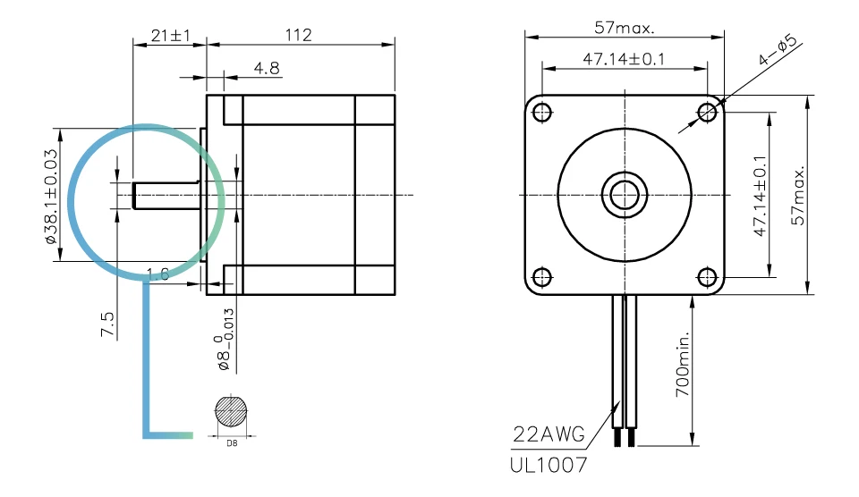 NEMA23 шаговый двигатель 57x112 мм 4-свинец 3A 3N. М/Nema 23 шаговый двигатель 112 мм 428Oz-in для 3D принтер для гравировальный станок с ЧПУ, фрезерный станок с ЧПУ