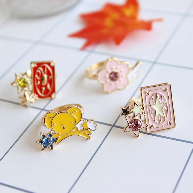 Card Captor Sakura Аниме фигурки напечатанный рисунок предметы металла леди из