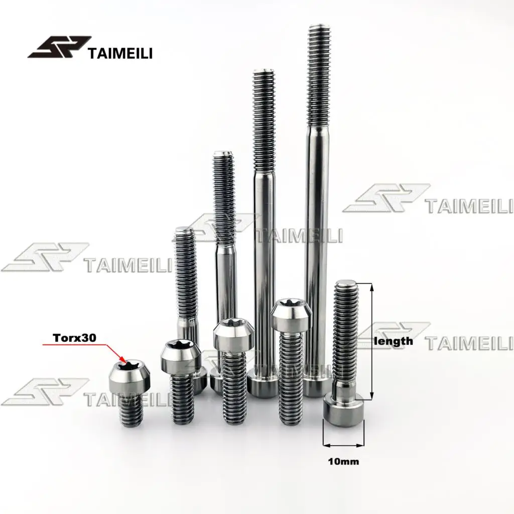 Винт TAIMEILI из титанового сплава M6x10 15 20 25 30 35 40 50 60 70 80 90 мм винт с головкой Torx для