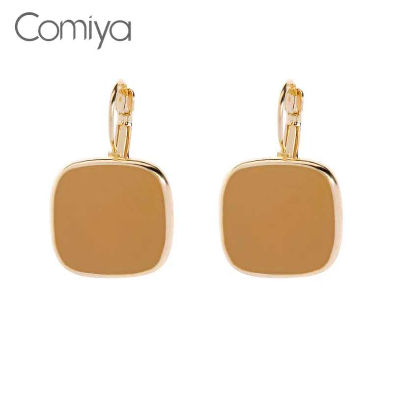 Женские серьги гвоздики квадратной формы из цинкового сплава|Серьги-гвоздики| |