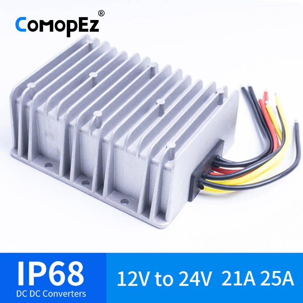 Водонепроницаемый конвертер 12 В в 24 21 а 25 А IP68 с сертификатом CE от до постоянного