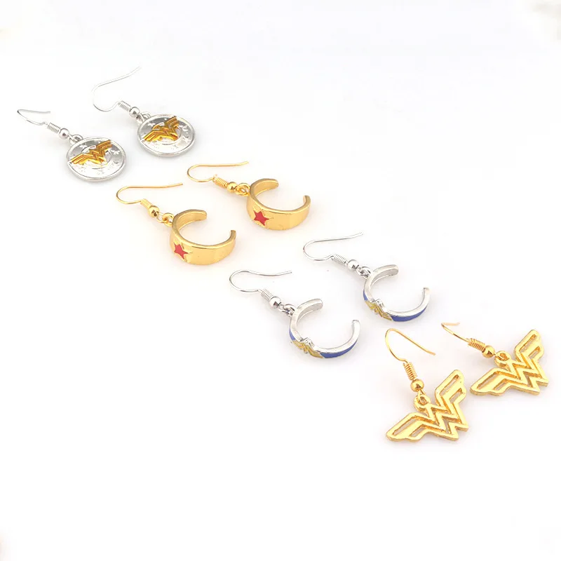 20 шт./лот оптовая продажа серьги с эмалью и Бэтменом Суперменом капитаном Женские