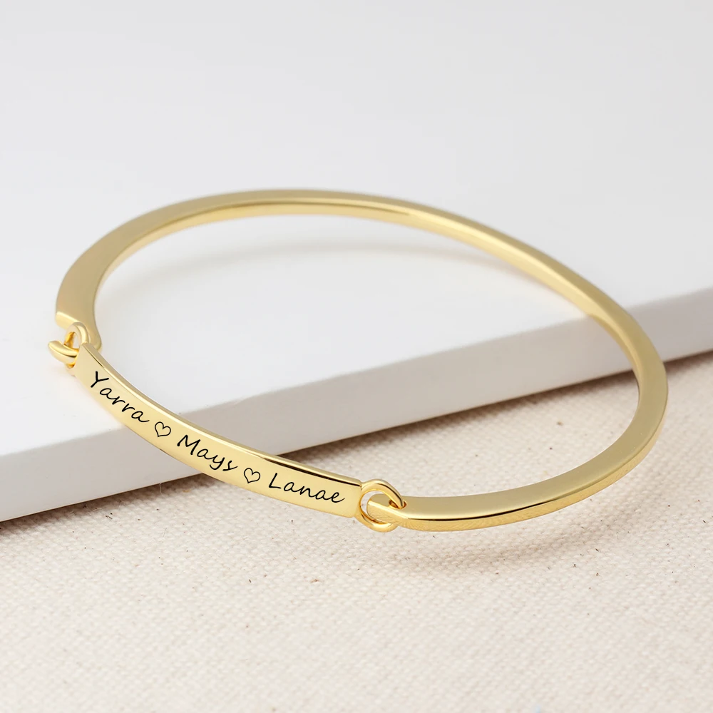 Именной браслет очаровательный для женщин на заказ с гравировкой именные