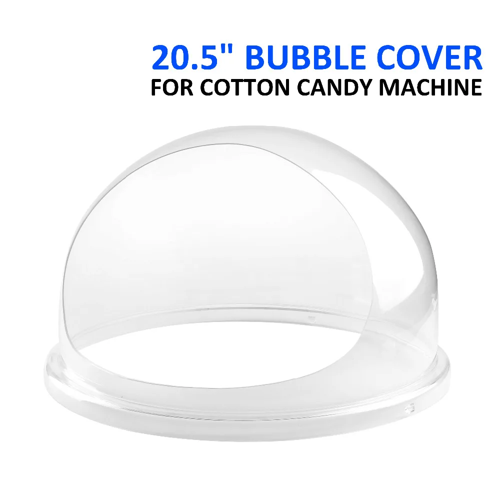

Free shipping Candy Floss Machine Cover Dome Opening Cotton Candy Maker Clear Bubble 20.5" US