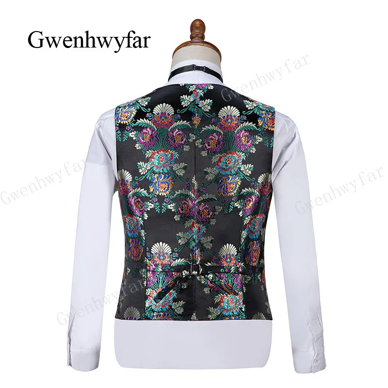 Gwenhwyfar 2019 новый последний свадебный пиджак итальянский черный однобортный жилет