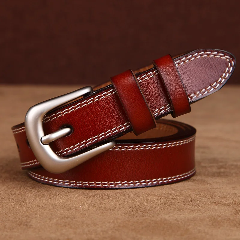 Women's strap genuine leather casual all-match belt Women decoration brief fashion pin belt genuine leather belts ceinture femme