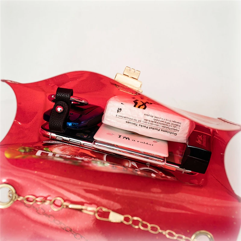 Женская прозрачная сумка из ПВХ с алфавитом сумка-тоут через плечо Сумочка